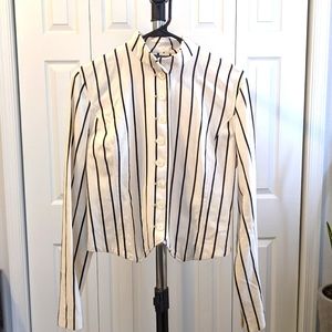 American Living black and white shirt jacket